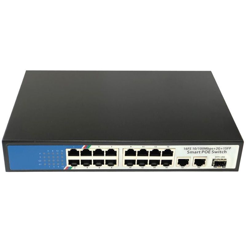 Коммутатор HUNTER HN-POE2116 PoE (16 портов)